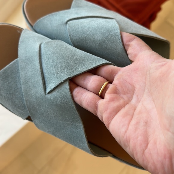 Sorel light blue platform sandals essentially new! - Picture 6 of 7